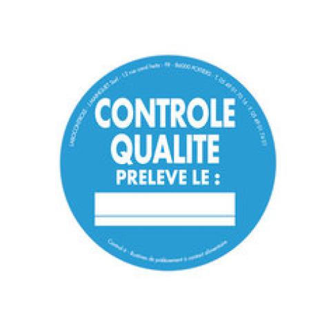 Control seal, CONTROLE QUALITE-PRELEVELE, 1000 p./roll, 1000 unit(s)