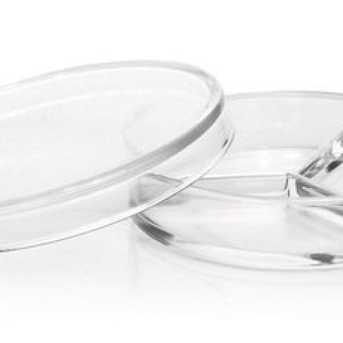 Petri dishes with partitions, DURAN®, Ø 100 x H 20 mm, with 3 partitions
