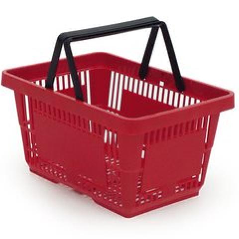 Handbasket made of plastic, red, 22 l, 1 unit(s)
