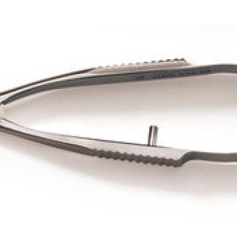 Micro scissors, high precision, st.steel, type Vannas, straight, taper. ends