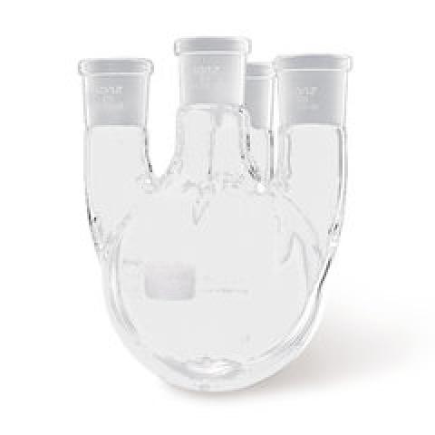 Four-necked round bottom flask, 6000 ml, centre neck NS 29/32