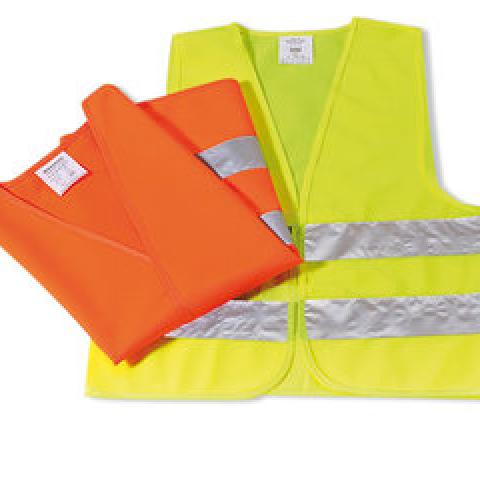Retro-reflective safety vest, made of polyester, size M-XL, yellow, 5 unit(s)