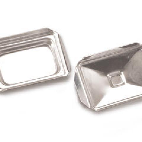 Metal embedding moulds, stainless steel, f. biopsies, L 7x W 7 mm inner