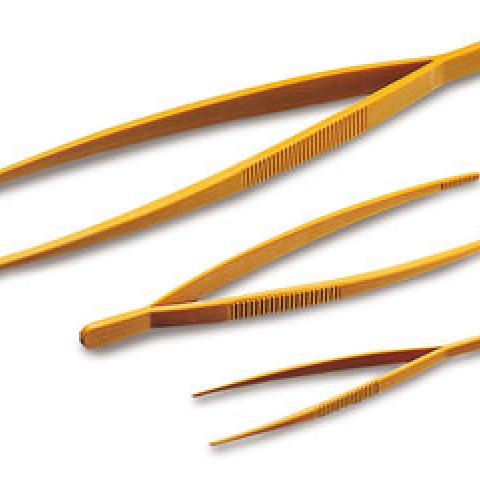 Tweezers, POM, yellow, L 118 mm, 5 unit(s)