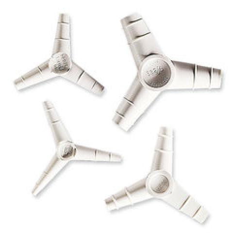 Rotilabo®-Y-pieces, PP, white, conical ends, outer-Ø  14 / 15,5 mm, 10 unit(s)