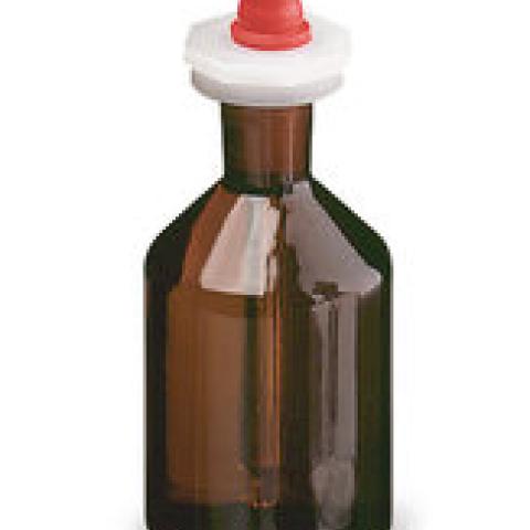 High breast bottles with pipette, brown glass, 50 ml, H 77 mm, 10 unit(s)