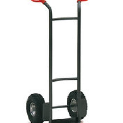 Trolley for transporting crates, black-silver, steel tubing, cap. 250 kg