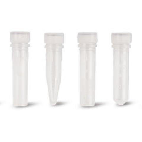 PP reaction vials with screw-on lid, Sterile, free-standing, 2.0 ml