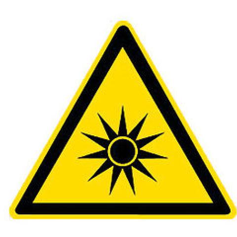 Warning symbols, establ. indiv.labels, optical radiation, 1 unit(s)