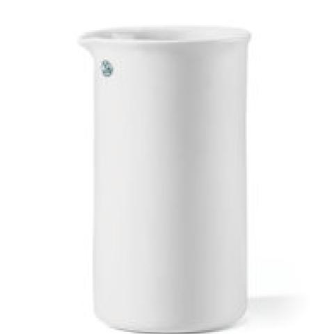 Rotilabo®-beaker, m. of glazed porcelain, tall, with spout, vol. 450 ml