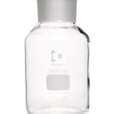 Wide neck storage bottle, glass stopper, DURAN®, clear, 1000 ml, 1 unit(s)