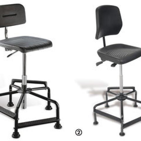 Office chairs, high, beech, natural, seat height 480 - 880 mm, 1 unit(s)