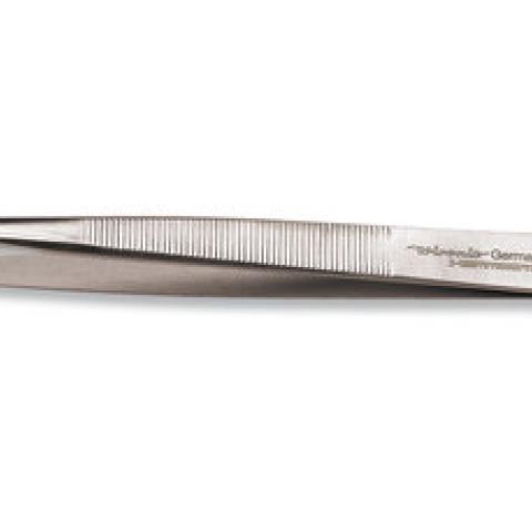 Laboratory forceps, sharp tipped, stainless steel, L 140 mm, 1 unit(s)