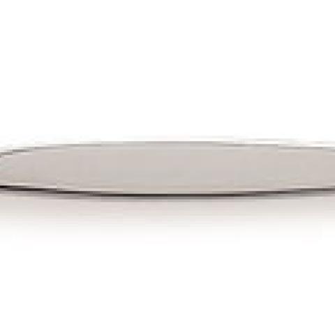Spoon spatula, st. steel 18/10, Ø 25 mm, flat handle, total length 120 mm