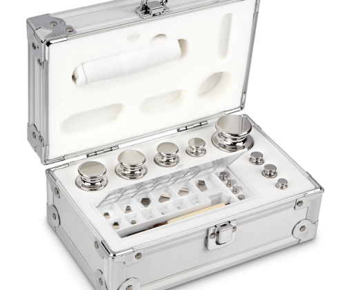 E2 1 mg -  500 g Set of weights in aluminium case, Stainless steel (OIML)